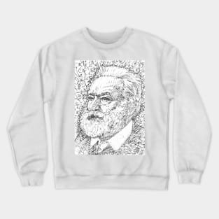 VICTOR HUGO pencil portrait .1 Crewneck Sweatshirt